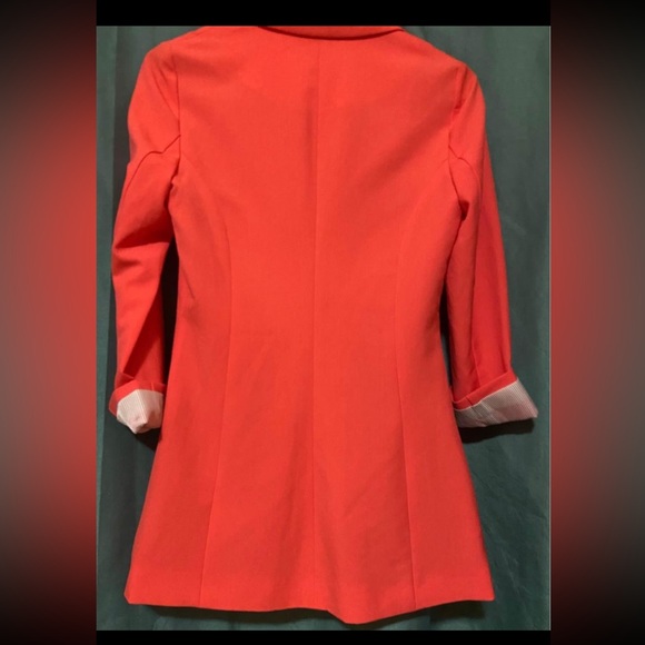 Dynamite, orange/pinkish blazer/ gray - Picture 2 of 4